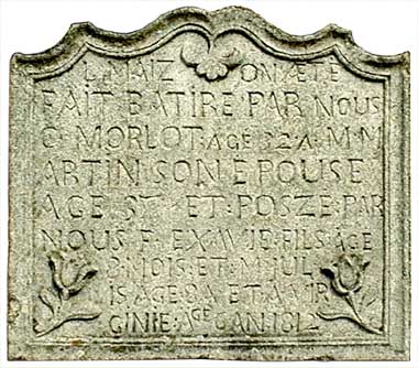 plaque de construction - presbyt&egrave;re